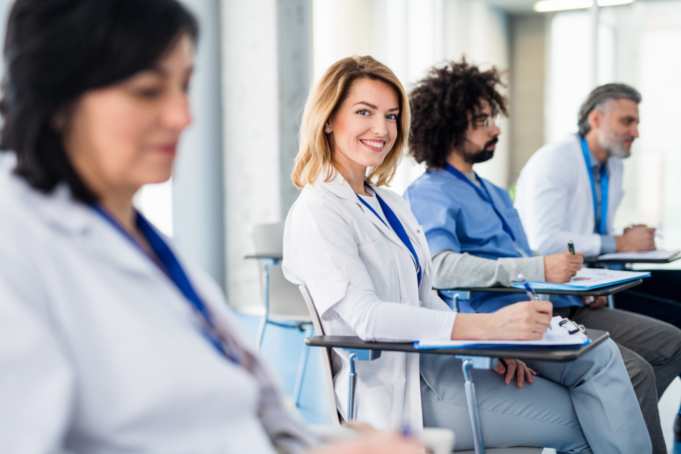 Professionals learning to further innovation at the AHA Leadership Summit to be at the forefront of health care innovation.